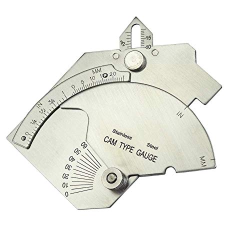 Mg-8 Ponte Cam Saldatura Ispezione Calibro Saldatura Cucitura Pit Test Ulnar Inspection Ruler Metric & Inch