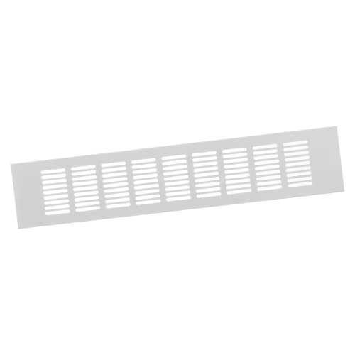 80X400Mm Griglia Di Ventilazione In Alluminio - Griglia Di Aerazione Bianca - Griglia Per Mobili