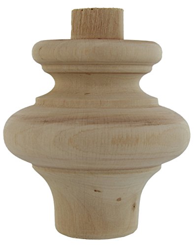 Piedi Per Mobili Art. 53014 In Legno Di Ontano - 4 Pz. 80X80