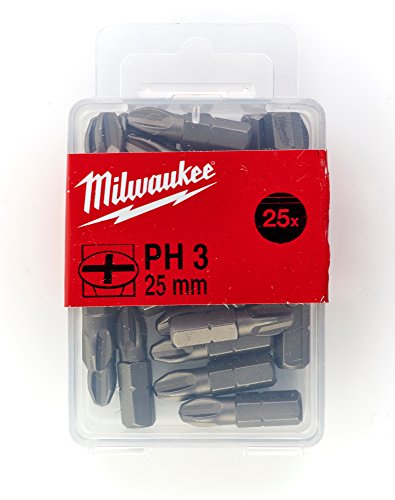 Milwaukee Punta Ph3 X25Mm - 25Uds - S/Driving Bit Ph 3 X 25Mm - 25Pcs