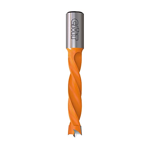 Cmt 309.080.12 Dowel Drill, 8 Mm (5/40,6 Cm) Di Diametro, 10 X 20 Mm Shank, Left-Hand Rotation