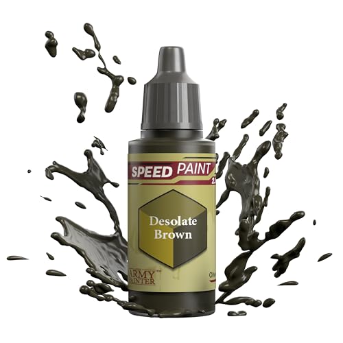 The Army Painter Speedpaint Desolate Brown 2.0, Acrilico Singolo Vernice 18Ml Una Soluzione Di Pittura A Strato Per Miniature Da Tavolo Fantasy Come F