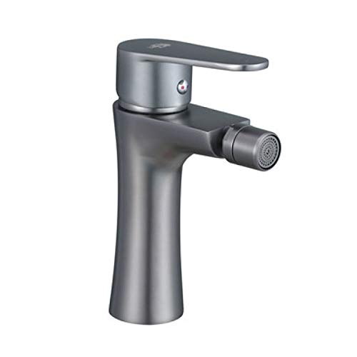 Miscelatore Monocomando Bidet Serie Lizzy Nichel Nero Spazzolato