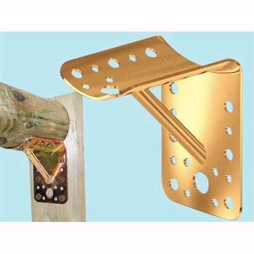 Piastre Giunzioni Piegate Con Rinforzo E Piano Per Travi Art. 935 - 65X85Mm 12 Pz
