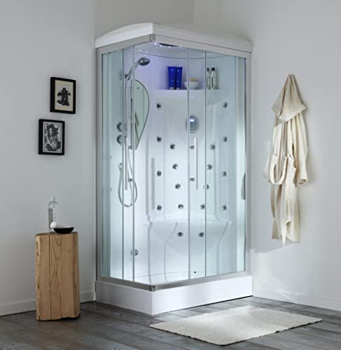 Kiamami Valentina Cabina Doccia Idromassaggio Multifunzione 70X90 Dx | Iride