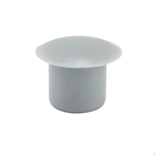 100 Tappi Copriforo 8Mm Irox Grigio Plastica Testa 12Mm Tappo Copri Foro