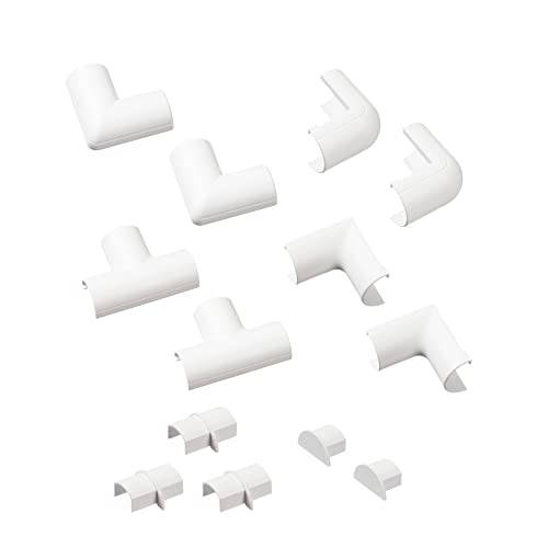 D-Line Cloap2010W Accessori A Scatto - Canalina = 20Mm (Larghezza) X 10Mm (Altezza) - Bianco
