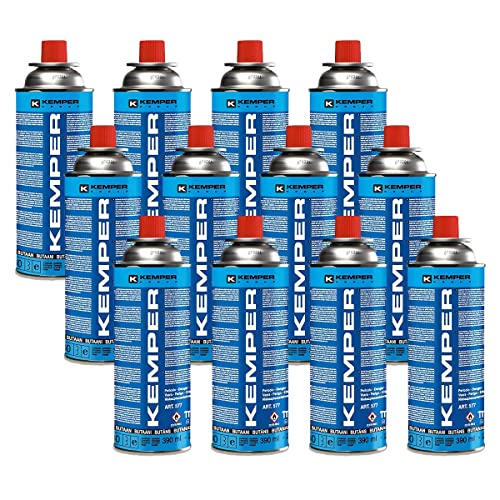 Confezione Da 12 Bombole Di Gas Cartuccia A Gas Kemper 220G Butano Un2037 Candy Per Apparecchi A Gas
