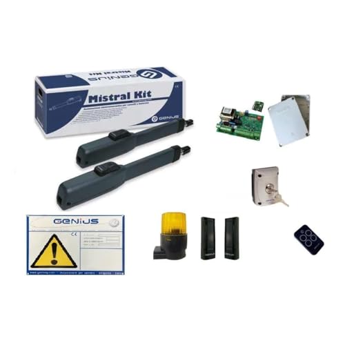 Kit Genius Faac Automazione Cancello A Battente Mistral 300 Monson 51700781 230V