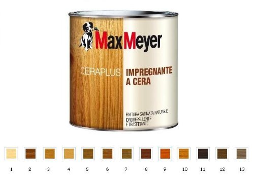 Max Meyer Ceraplus Impregnante A Cera - Colore: 7 Noce Chiaro - Max Meyer - Formato Lt 0,750