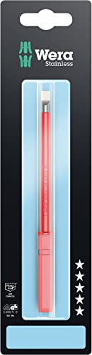 Wera - 05033601001 - Lama Giravite Isolata, Kraftform Kompakt Vde 3060 I Sb, Acciaio Inox, 1.2 X 6.5 X 154 Mm