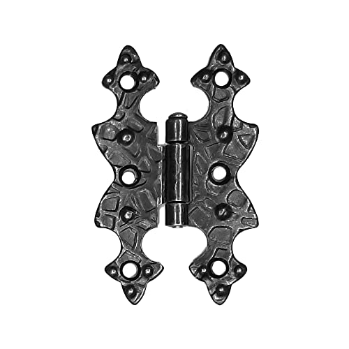 Cyclingcolors Cerniera Antiche Per Mobile Ferro Battuto Sfumato 70X45 Ante Legno Piana Vintage Nero Bronzo Cerniere