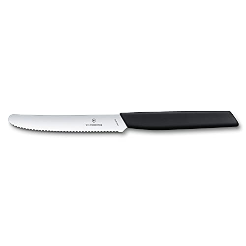 Victorinox Swiss Modern Tomato And Table Knife, Wellens, 11 Cm, Black