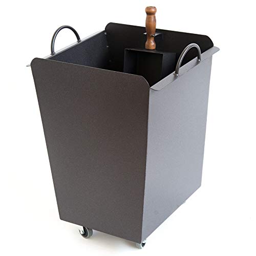 Trolley Wood Box - Carrello Portalegna O Pellet In Ferro Con Ruote Portata 200 Kg