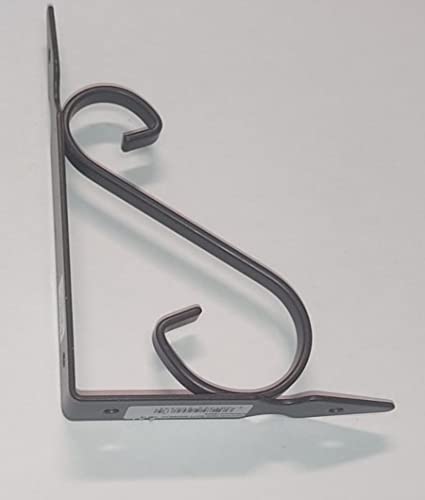 Veca - Reggimensola In Ferro Battuto Per Arredo Casa 15Cm - Colore Marrone