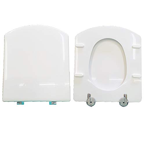 Copriwater Dama Senso Roca Legno Rivestito In Resina Poliestere Bianco