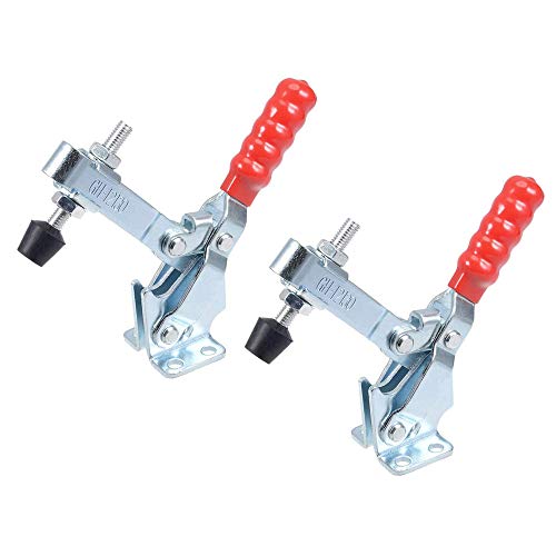 Mingze 2 Pezzi Toggle Clamp Gh-12130, A Sgancio Rapido Verticale Toggle Morsetto 227 Kg / 500Lbs Di Capacità Tenere Strumento Capacità Antiscivolo Ros