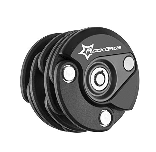 Rockbros Lucchetto Antifurto Per Bici Lucchetto Pieghevole Con Chiave A Forma Di Burger Con Supporto Per Lucchetto