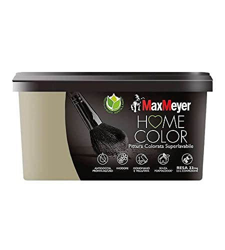 Maxmeyer Pittura Colorata Superlavabile Home Color Fango 2,5L