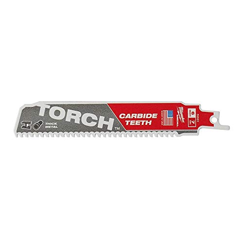 Milwaukee Elec Tool 48-00-5201 - Lama Seghettata Per Seghetto Alternativo A Torcia, 15,2 Cm, 7Tpi, Colore: Bianco