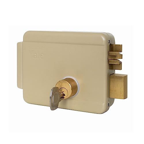 Yale Serratura Elettrica Da Applicare Con Mandate Per Cancelli Y68080501 Mano Destra, Acciaio Verniciato, Basso Voltaggio, Entrata 50 Mm