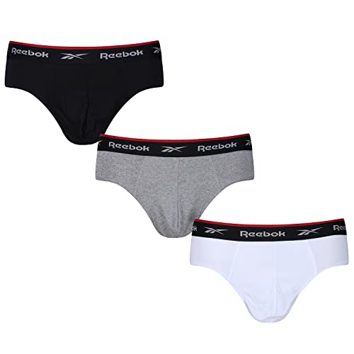 U5_C8259_Rbk - Mens Reebok Sports Brief Wiggins - 3Pkb - 3Pk Black/Grey Marl/White Talla: L