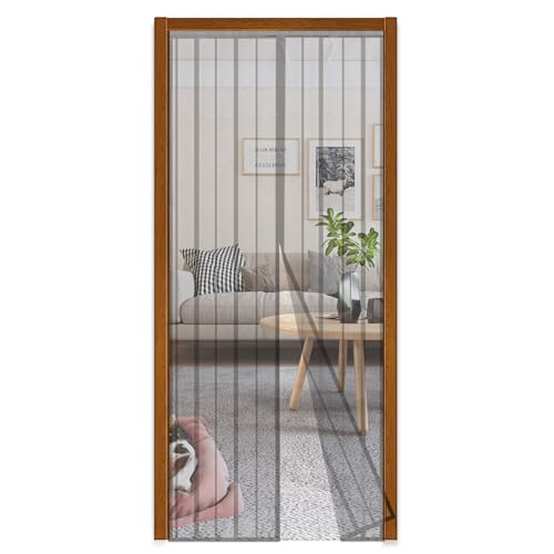 Sekey 80X200Cm Zanzariera Magnetica Per Porta, Anti Insetti, Per Legno, Ferro, Porte In Alluminio, Facile Da Installare, Non È Necessario Praticare Fo