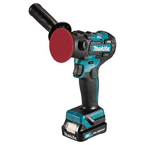 Makita Pv301Dsae 12V Max Li-Ion Cxt Levigatrice/Lucidatrice Senza Spazzole Completa Di 2 Batterie Da 2,0 Ah E Caricabatterie Forniti In Una Borsa Degl