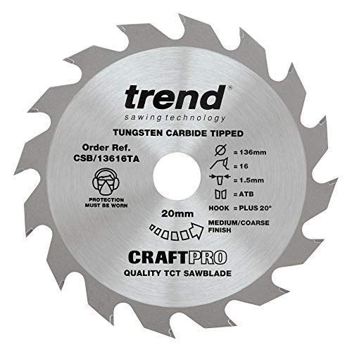 Trend Csb/13616Ta Craft Saw Blade 136 X 16 Teeth X 20 Thin
