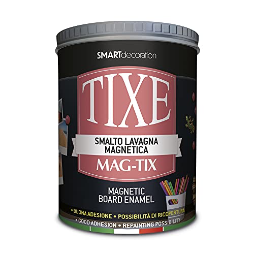 Tixe Mag-Tix Smalto Lavagna Magnetica, Nero, 1 Litro