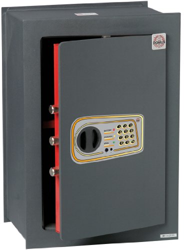 Domus Dl/7 Cassaforte A Muro, Serratura Elettronica, Grigio Scuro