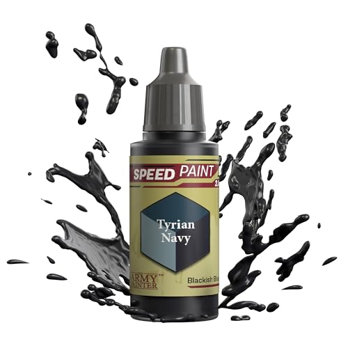 The Army Painter Speedpaint 2.0 Tyrian Navy, Acrilico Singolo Vernice 18Ml Una Soluzione Di Pittura A Strato Per Miniature Da Tavolo Fantasy Come Figu
