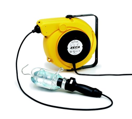 5908/T306 Avvolgicavo Con Lampada Portatile T306 E Trasformatore Zeca