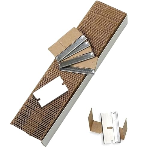 Canopus 100 Lame Di Ricambio Per Raschietti, Per Vetroceramica, Raschietto Vetro, Acciaio Inossidabile 1,5 Pollici, Per Piano Cottura In Ceramica, Col