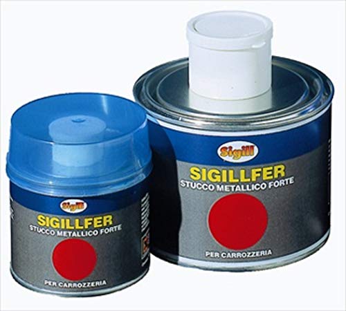 Stucco Metallico Resina Poliestere Bicomponente Sigillfer Grigio N/D 500 Ml