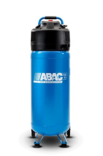 Abac Compressore D'Aria Verticale Ease-Air 50V, Compressore Aria Oil-Free, Pressione Massima 10 Bar, Potenza 2 Hp, Serbatoio 50 Litri, Rumorosità 97 D