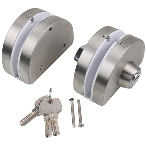 Serratura Per Porta In Vetro, 10 ~ 12 Mm, In Acciaio Inox, Con Chiave Su Entrambi I Lati, Senza Cornice Per Casa, Hotel, Bagno