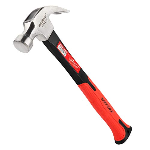 Maxpower 8Oz Martello Da Carpentiere, Mini Artiglio Martello Con Chiodo A Doppia Curva, Impugnatura Ergonomica Per Falegname, Ebanista, Cassaforma E C