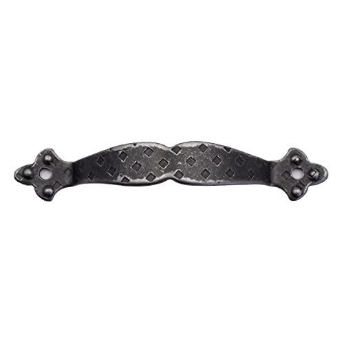 Kombi 3 Pz. Maniglia Ferro Battuto 105X20Mm Maniglietta Orizzontale Decorativa Mobili Cassetto Cassettiera Porta Finestra Effetto Vintage Antico Rusti