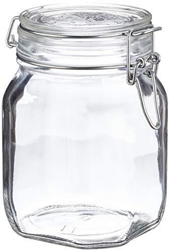Bormioli Fido Vasetti In Vetro, 1.0 Liter, 1000 Unità
