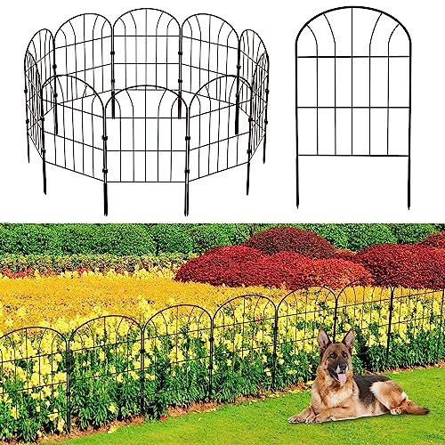 Recinzione Giardino In Metallo Palizzata Da Giardino, 10 Recinzioni Decorative Da Giardino, Design Bello Robusto E Affidabile Resistente Staccionata E