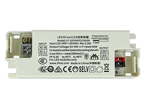 Ledlux Cc4460 Led Driver Cc 1000Ma Dc 33V-40V 40W Alimentatore Corrente Costante Per Pannello Led 60X60Cm