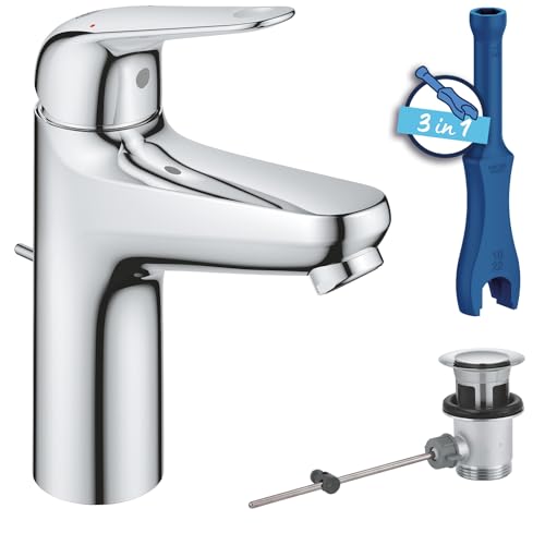 Grohe Swift Miscelatore Monocomando Per Lavabo, Taglia M, Cromo, 24325001