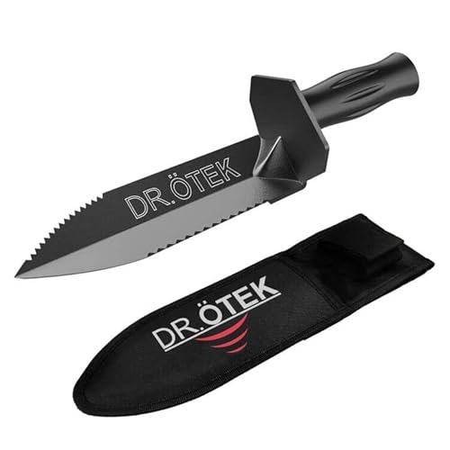 Dr.Ötek Detectores De Metales Accesorios Pala Multifuncional, Edge Digger Con Funda,Herramienta De Excavación Con Escala De Medición De Profundidad Pa