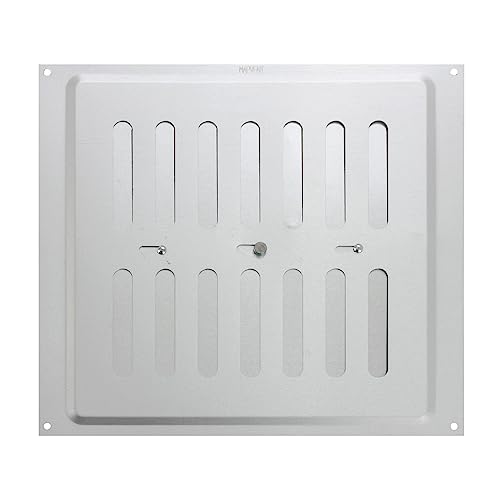 Map Vents 939-31 Prese D'Aria Regolabili In Metallo, Argento, 9 X 9 - Inches
