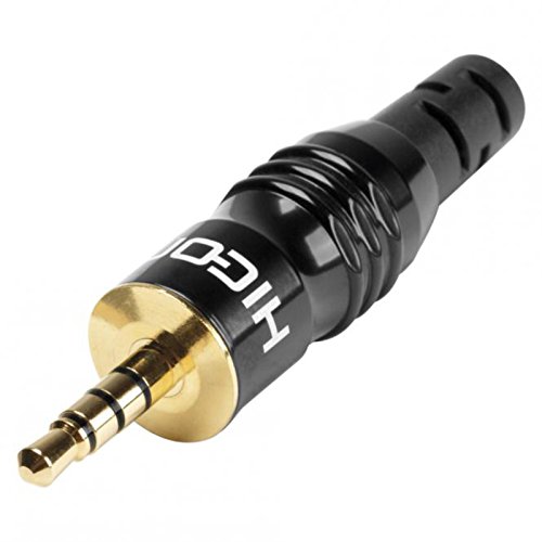 Hicon Hi-J35T02 - Connettore Jack Da 3,5 Mm, Connettore Dritto, Numero 4 Stereo, 1 Pezzo