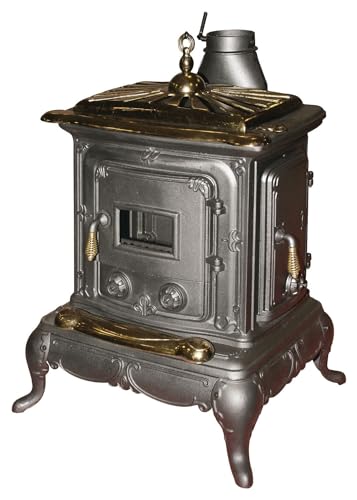 Stufa A Legna Parlor Big Luxor 6 Kw Interamente In Ghisa 63X55X91H