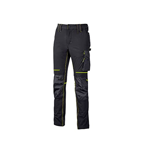 Pantalone U-Power Performance, Modello Atom, Slim Fit Elasticizzato, Con Multi_Tasche Frontali E Laterali, Tessuto Traspirante, Elastico In Vita, Cern