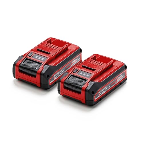 Original Einhell Batteria Power X-Change Plus Da 4 Ah (18 V, Ioni Di Litio, Universale Per Tutti I Power X-Change, Spia Livello Di Carica, Twin-Pack,
