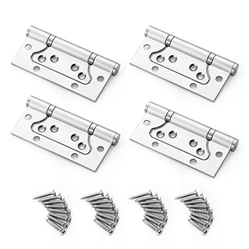 Cerniere Per Porte,4 Pezzi Cerniera Per Ante In Acciaio Inox Per Mobili Armadietti E Fai-Da-Te Cuscinetti Mute (5 Pollici)